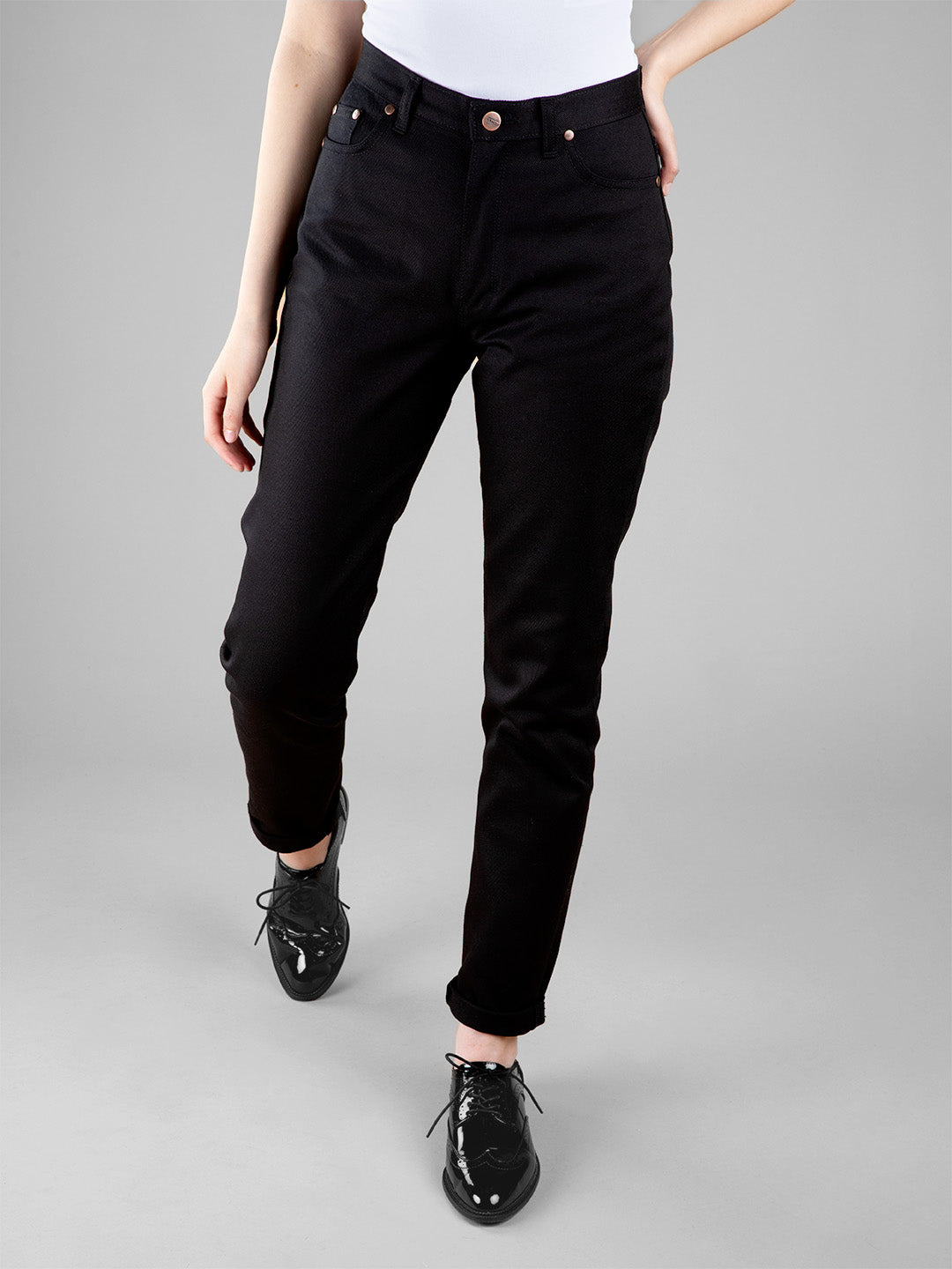 Jean Mom Taille Haute Noir - Marthe