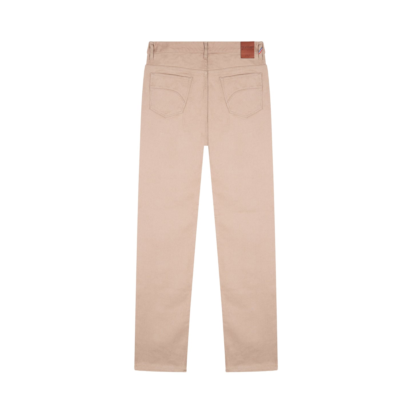 Jean droit taille haute beige - Célestin