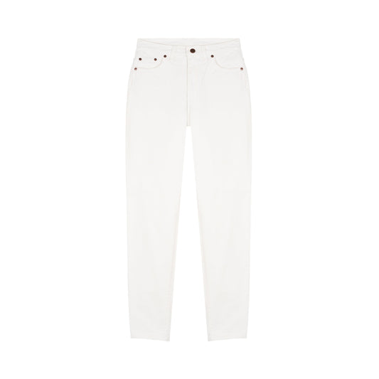 Jean femme mom taille haute Blanc - Marthe