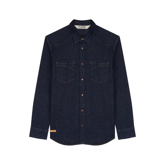 CÉVENNES - Chemise homme en jean Brut