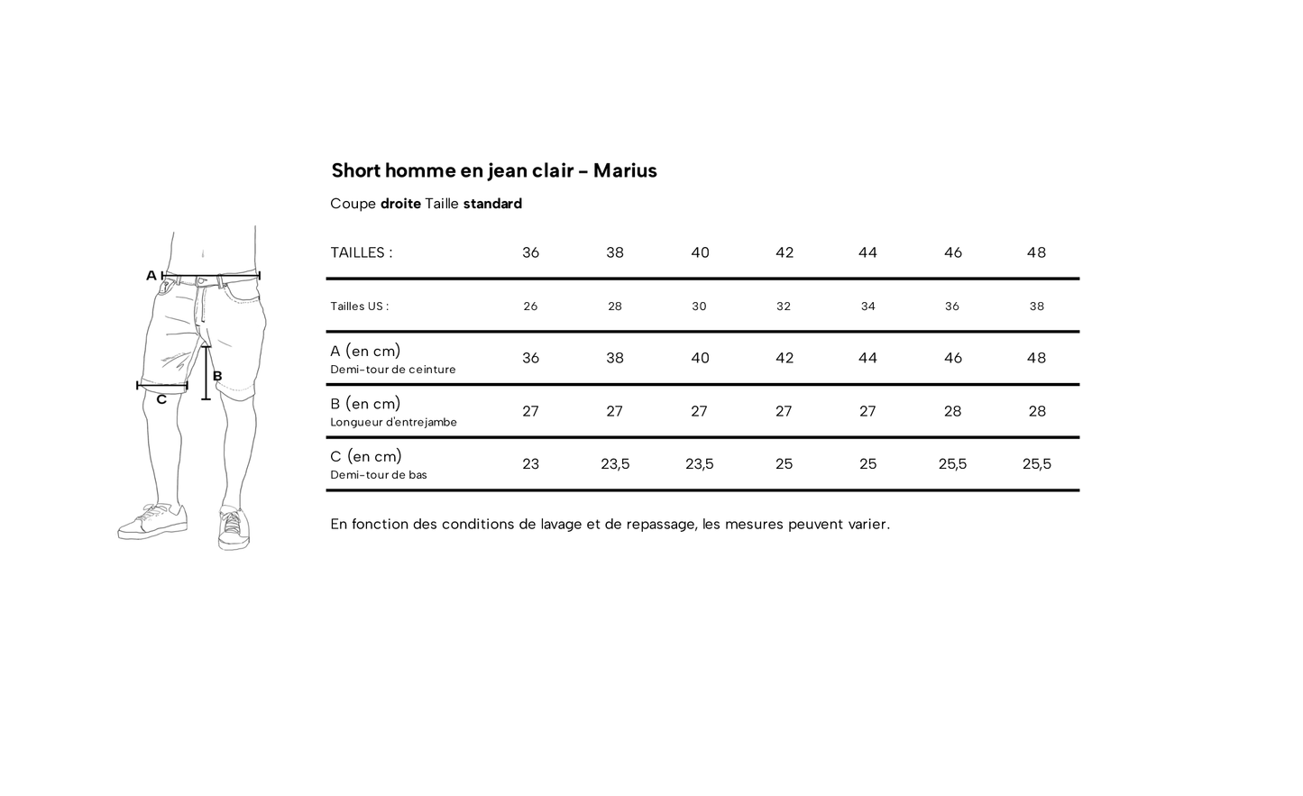 Short en jean Clair - Marius